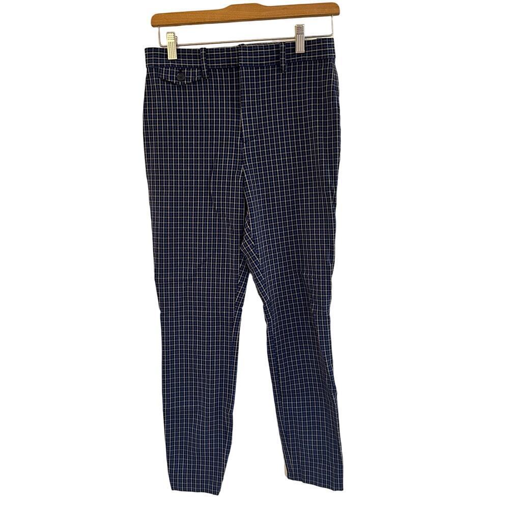 GAP Plaid Pants sz 4 High Rise Skinny Ankle